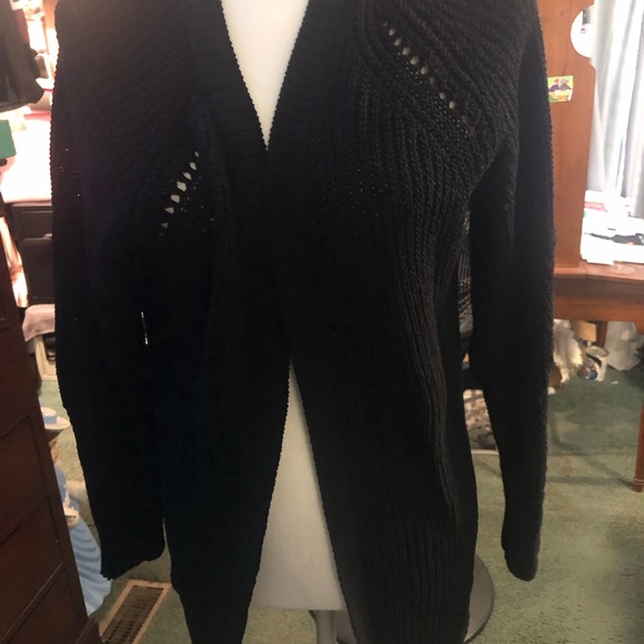 Members Mark Chenille Cardigan Open Front Casual Front EUC - Picture 3 of 8